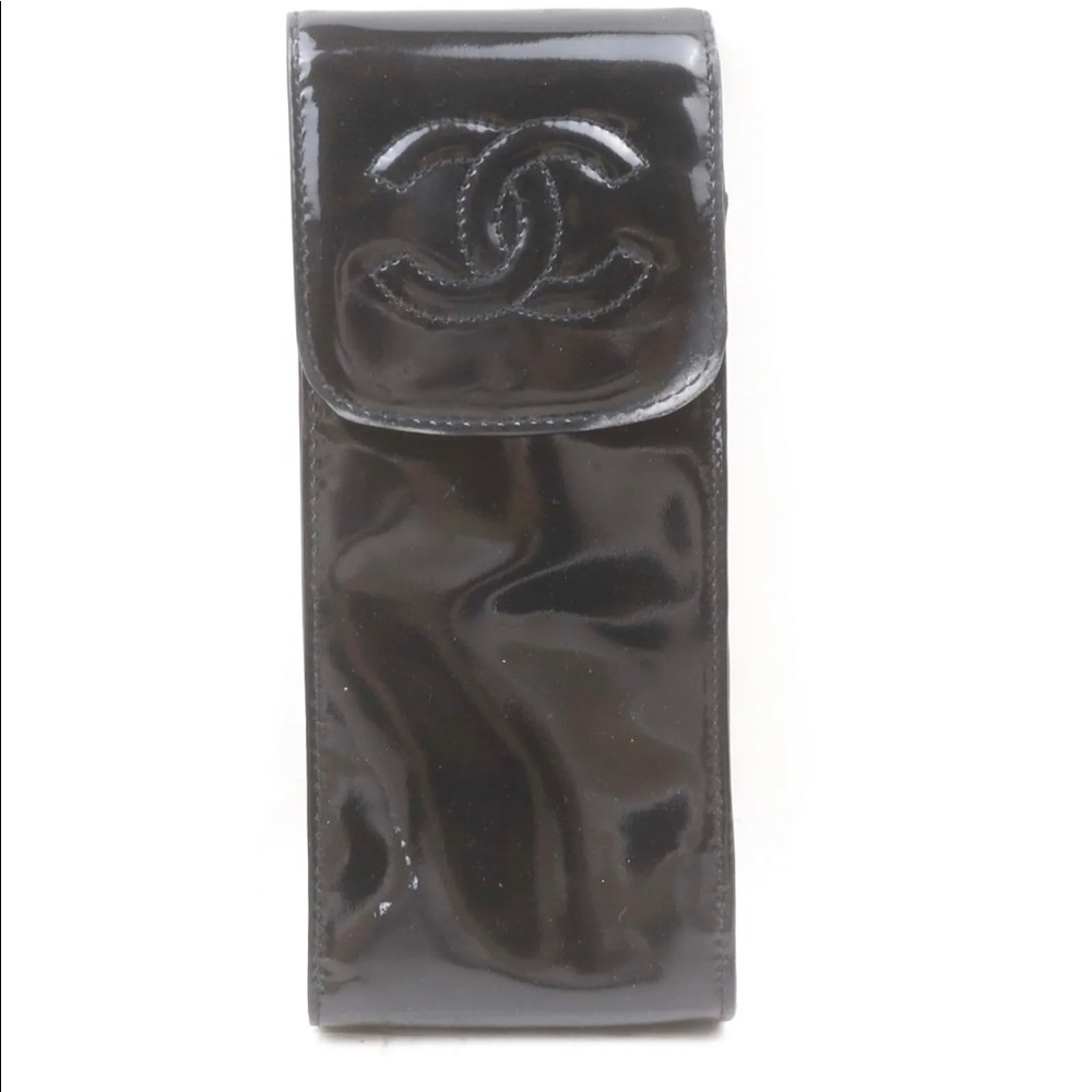Chanel Eyewear Case  Black Enamel 3000362